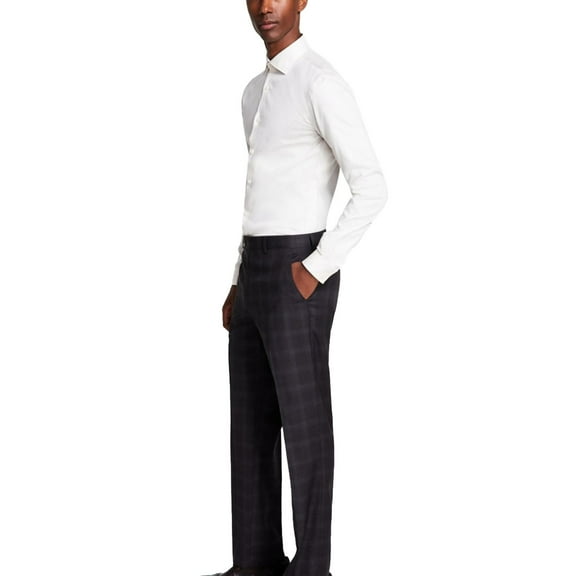 Michael Kors Mens Classic Fit Dress Pants Slacks, Brown, 31W x 32L