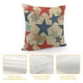 thumbnail image 4 of YINGXI 4th of July Throw Pillow Cover,Blue Red White Stars Patriotic Decorative Outdoor Cushion Cover Independence Memorial Day Pillow Cases Linen Farmhouse for Sofa Couch Bed 12x12in, 4 of 5