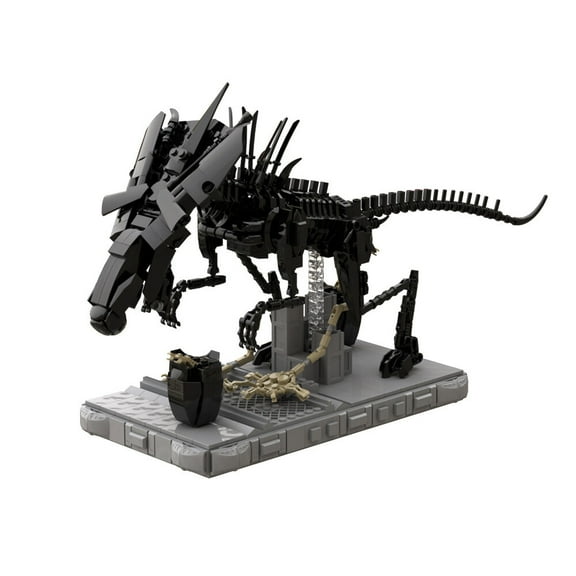 Queen Skeleton Building Blocks Set for Xenomorph Alien Monster MOC Bricks Toys 903pcs