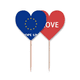 thumbnail image 1 of Estrella amarillo alrededor de Europa Palillos de dientes bandera etiqueta de amor selección de pastelitos, 1 of 4