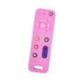 thumbnail image 3 of juguetes para masticar durante la dentición,juguetes de silicona para la dentición del bebé con control remoto de tv,juguetes mordedores para la dentición del bebé juguete educativo Rosa, 3 of 9