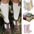 thumbnail image 2 of Calcetines de verano para niñas pequeñas, calcetín largo para niños pequeños, calcetines finos de malla hasta la rodilla, calcetines calados de algodón suave para niños de 0 a 7 años Tan Jianjun unisex, 2 of 2
