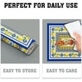 thumbnail image 6 of Lemon Summer Table Placemats for Dining 12 x 18 Inch Set of 4，Blue Yellow Boho Heat-Resistant Washable Table Non-Slip Rectangle Place Mat for Seasonal Party Kitchen Dining Table Decor, 6 of 8