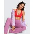 thumbnail image 3 of CRZ YOGA Butterluxe Deep V-Neck Sports Bras for Women Padded Top Low Coverage Wireless Yoga, 3 of 3
