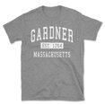 thumbnail image 1 of Gardner Massachusetts Classic Established Men's Cotton T-Shirt, 1 of 1
