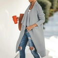 thumbnail image 4 of NSLGXD Knee Length Sweater Cardigans for Women Long Sleeve Knitwear Winter Turn-Down Collar Coat Jackets, 4 of 7