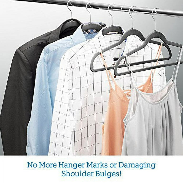 zober non-slip velvet hangers - suit hangers (50-pack) ultra thin