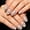 Style 4, variant on Soccer Press On Nails, Medium Glossy Coffin Fake Nails with Football Design, Reusable Full Cover Acrylic Nail for Sports Fans, Game Day, Sports Bar Themed Party