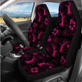 thumbnail image 5 of XYZCANDO Skull Bow Spider Web 14 Pack Car Seat Covers Full Set Steering Wheel Cover Center Console Pad Seat Belt Pads Headrest Covers Cup Coasters for Most Cars SUVs Sedans, 5 of 7