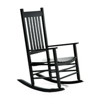 Black Outdoor Rocking Chairs Product Image Outsunny Porch Rocking Chair Outdoor Patio Wooden Rocker Black