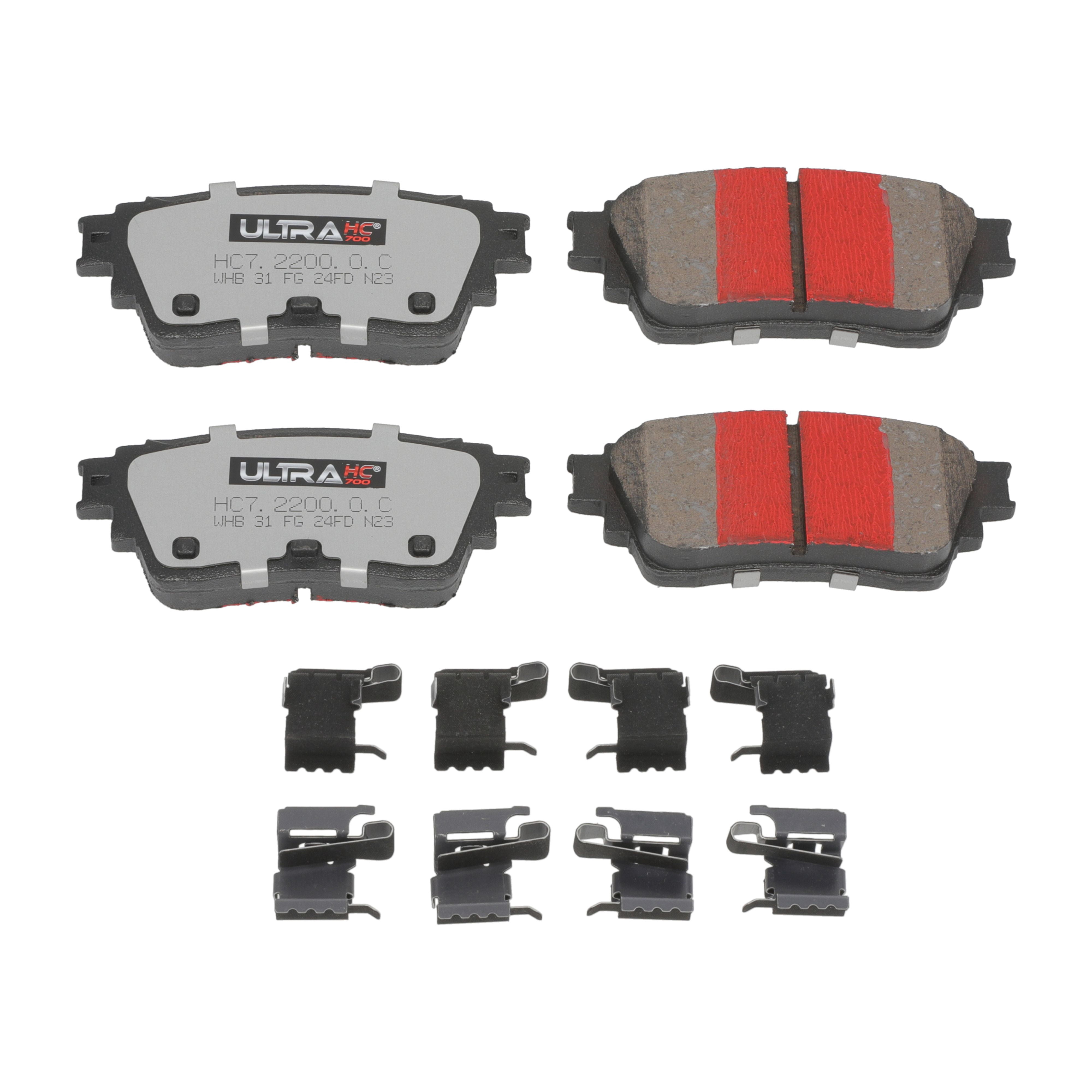 UltraHC 700 Brake Pad Set, Rear HC7.2200.0.C, Nissan Altima 2020-2019