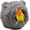 Gray, variant on Warm Bird Nest Soft Faux Rabbit Fur Bird Breeding Nest Snuggle Hut Parakeet House Bed for Budgie Lovebird Parrot