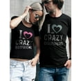 thumbnail image 6 of Girlfriend & Boyfriend Valentine's Day Gift Funny Matching Couples T-shirts Woman Black Medium / Man Black Medium, 6 of 6