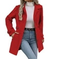 thumbnail image 5 of Womens Trench Coats, Women's Oversized Long Trench Coat Double Breasted Lapel Windproof Overcoat with Belt S-XL, 5 of 8