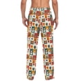 thumbnail image 2 of Christmas Snowmen Deers Squares Men's Pajama Pants with Pocket Lounge Pants Pajama Sleep Pant Pj Comfortable, 2 of 7