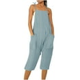thumbnail image 1 of LSLJS Combinaison Décontractée Respirante à Bretelles pour Femmes, One Piece Jumpsuits Cadeaux pour Femmes, 1 of 5