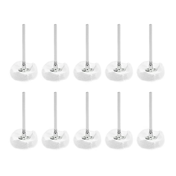 Ruedas de tela de pulido mini de 25mm x 5mm con arbor de 2.35mm para herramienta rotativa blanca 10 Pcs