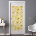 thumbnail image 2 of Farmhouse Daisy Window Privacy Film, Spring Watercolor Yellow White Floral Beige Static Cling UV Sun Blocking Tint Film Heat Control Windows Films for Bedroom Bathroom, Window Stickers 35.4"x78.7", 2 of 7