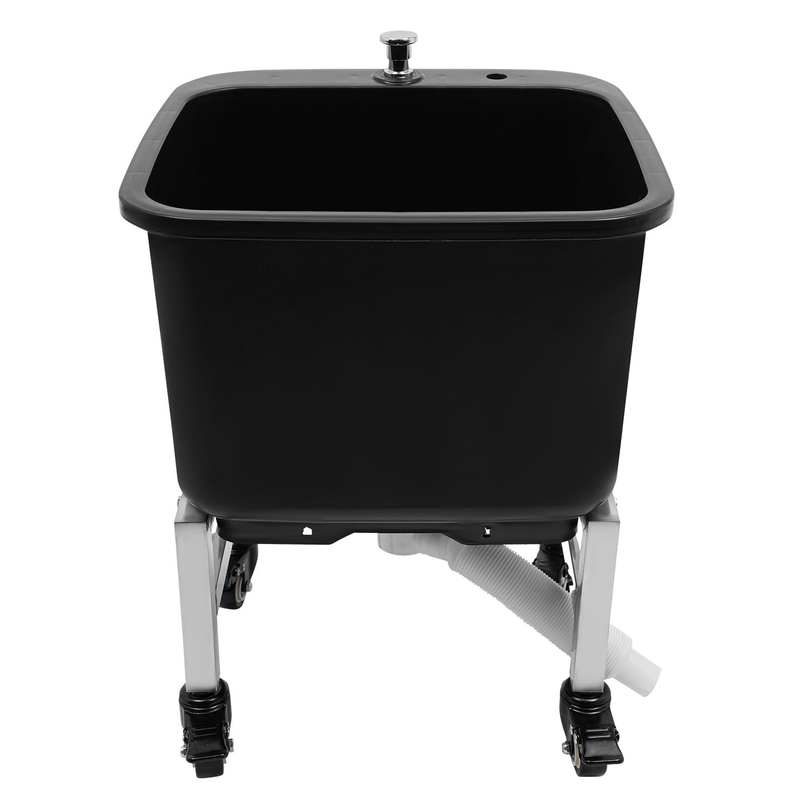 Freestanding Utility Sink Laundry Tub with&nbsp; Wheels, Raised Bottom, Smooth Edge, and Pop-Up Drain for Easy Mobility and Convenient Cleaning