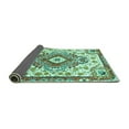 thumbnail image 2 of Ahgly Company Indoor Round Persian Turquoise Blue Traditional Area Rugs, 7' Round, 2 of 4