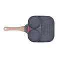 thumbnail image 1 of Egg Frying Pan, Wide Compatibility Heat Sensitive Silicone Pancake Frying Pan  For Gas For Hamburger 4 Holes,3 Holes, 1 of 8