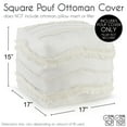 thumbnail image 3 of Sweet Jojo Designs Boho Fringe Ivory Unstuffed Ottoman Pouf Cover, 3 of 6