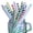 color_Hot#1217, variant on 100 Pack Paper Straws Mixed Color, Thick Disposable Drinking Straws for Parties, Cold Beverages and Everyday Use