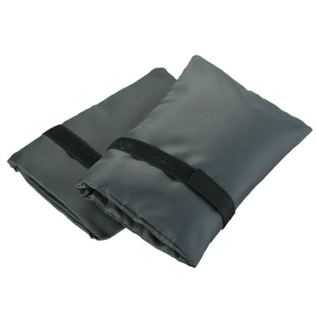Uxcell 7.9"x5.5" 210D Oxford Fabric Outdoor Water Faucet Cover Socks Protector Dark Gray 2 Pack