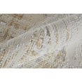 thumbnail image 3 of 8' Tan Ivory And Gray Abstract Power Loom Distressed Runner Rug, 3 of 7