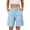 Light Blue -BM17, variant on Inglocry Women's Cargo Shorts Summer High Waisted Bermuda Shorts Casual Trendy Hiking shorts Elastic Waist Pant with Pockets 2026 Purple XL