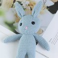 thumbnail image 2 of Conejito de peluche de ganchillo, muñeco de peluche de punto de algodón suave (azul) Likrtyny Para estrenar, 2 of 8