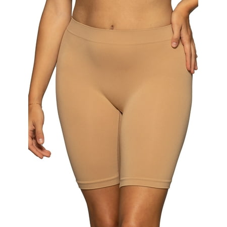 Vanity Fair Radiant Women's Seamless Slip Shorts, Breathable Smoothing Shapewear Shorts for Under Dresses and Skirts, Sizes S–3XL