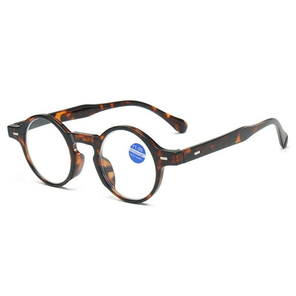 Classic Tortoiseshell Round Reading Glasses 1.00 Blue Light Blocking Floral Readers 1.00 Plastic