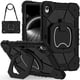 thumbnail image 1 of Funda Resistente a Golpes para Samsung Galaxy Tab S11, Funda Protectora de Silicona + Capa de PC con Rotación de 360°, Asa Cuadrada y Correa para el Hombro, Negro, para Galaxy Tab S11, 1 of 7