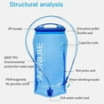 thumbnail image 4 of Hydration Backpack with 1.5L Water Bladder 5.5L Running Hydration Vest Breathable and Lightweight Marathon Trail Running Backpack for Cycling, Climbing and Hiking, 4 of 5