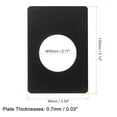thumbnail image 2 of Uxcell 4 Pcs 130x90mm Plaque de Renforcement de Bouton de Porte en Acier Inoxydable, Noir, 2 of 6