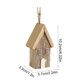 thumbnail image 3 of Adornos navideños, adornos navideños, regalos navideños, casa de Navidad de madera maciza, adorno colgante de árbol en miniatura, casa de madera, decoraciones colgantes decorativas, colgante de madera, 3 of 6