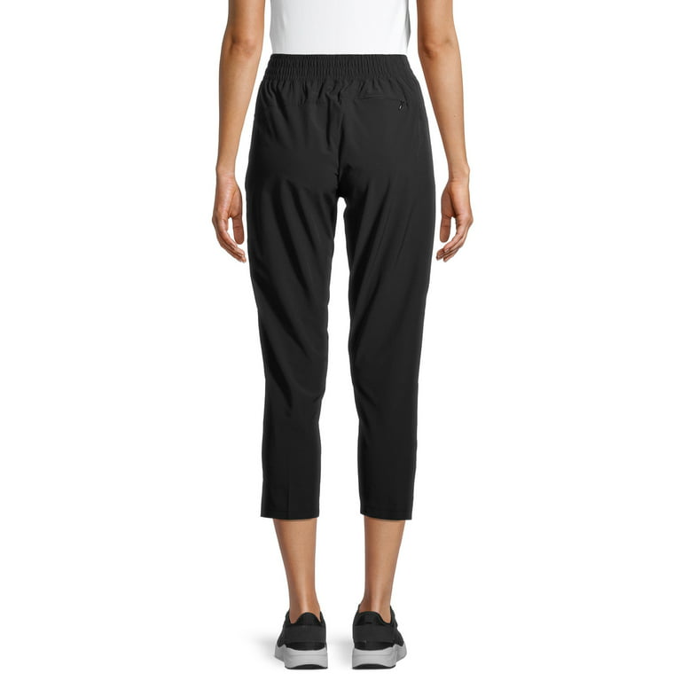 Apana Women's Athleisure Slim Woven Pants with Side Slits