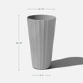 thumbnail image 3 of Veradek Column Series 26" Tall Plastic-Stone Planter - (Gray), 3 of 10