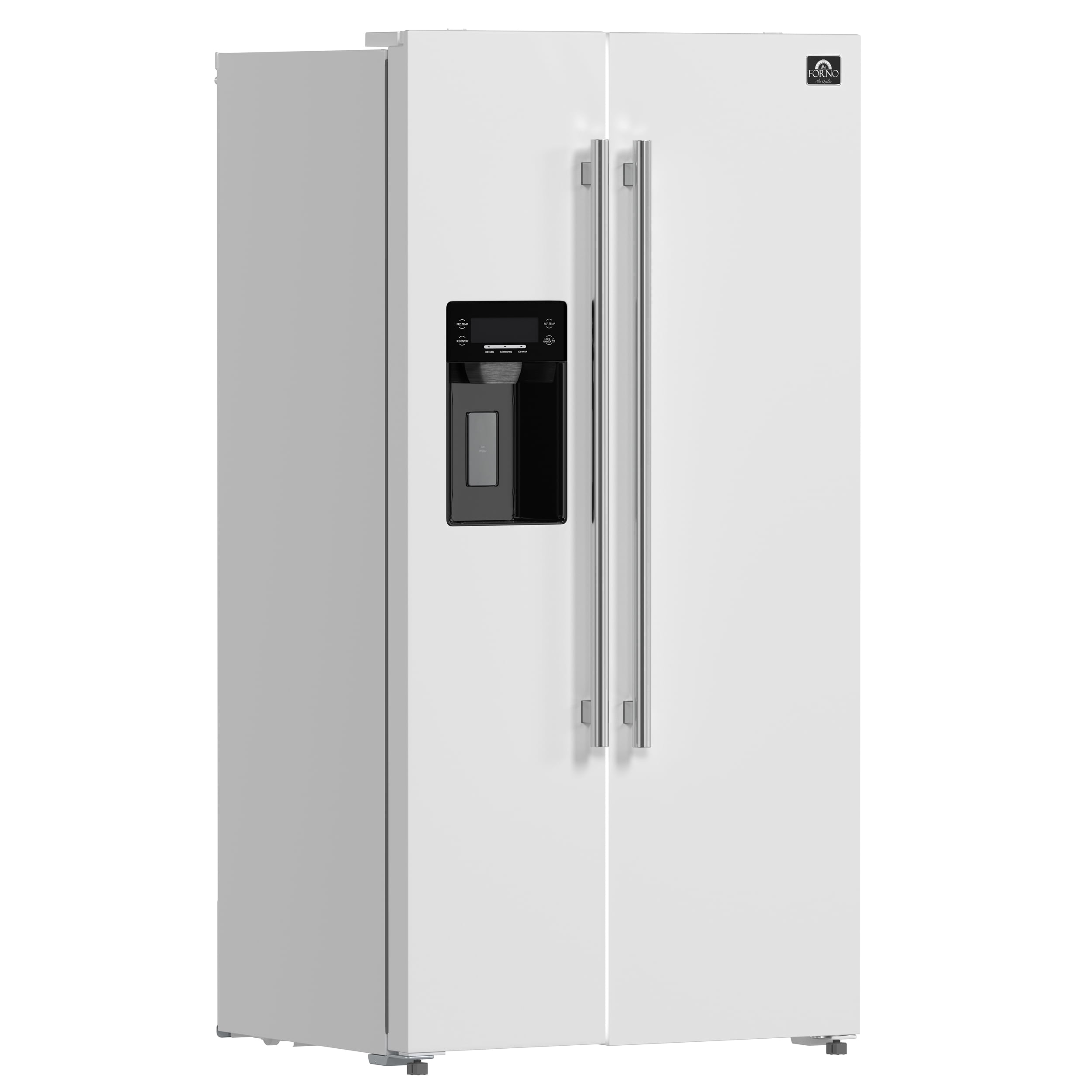 Forno Espresso Salerno 36-inch Side-by-Side White Refrigerator 20 cu.ft