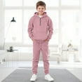 thumbnail image 2 of Mercatoo Boys Sweatsuit Set 2 Piece Quarter Zipper Hoodies Pullover Sweatshirts Athletic Joggers Teen 𝐓racksuit Pants Sets, 2 of 9