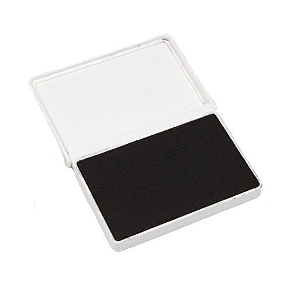 ExcelMark Black Ink Pad for Rubber Stamps 2-1/8" by 3-1