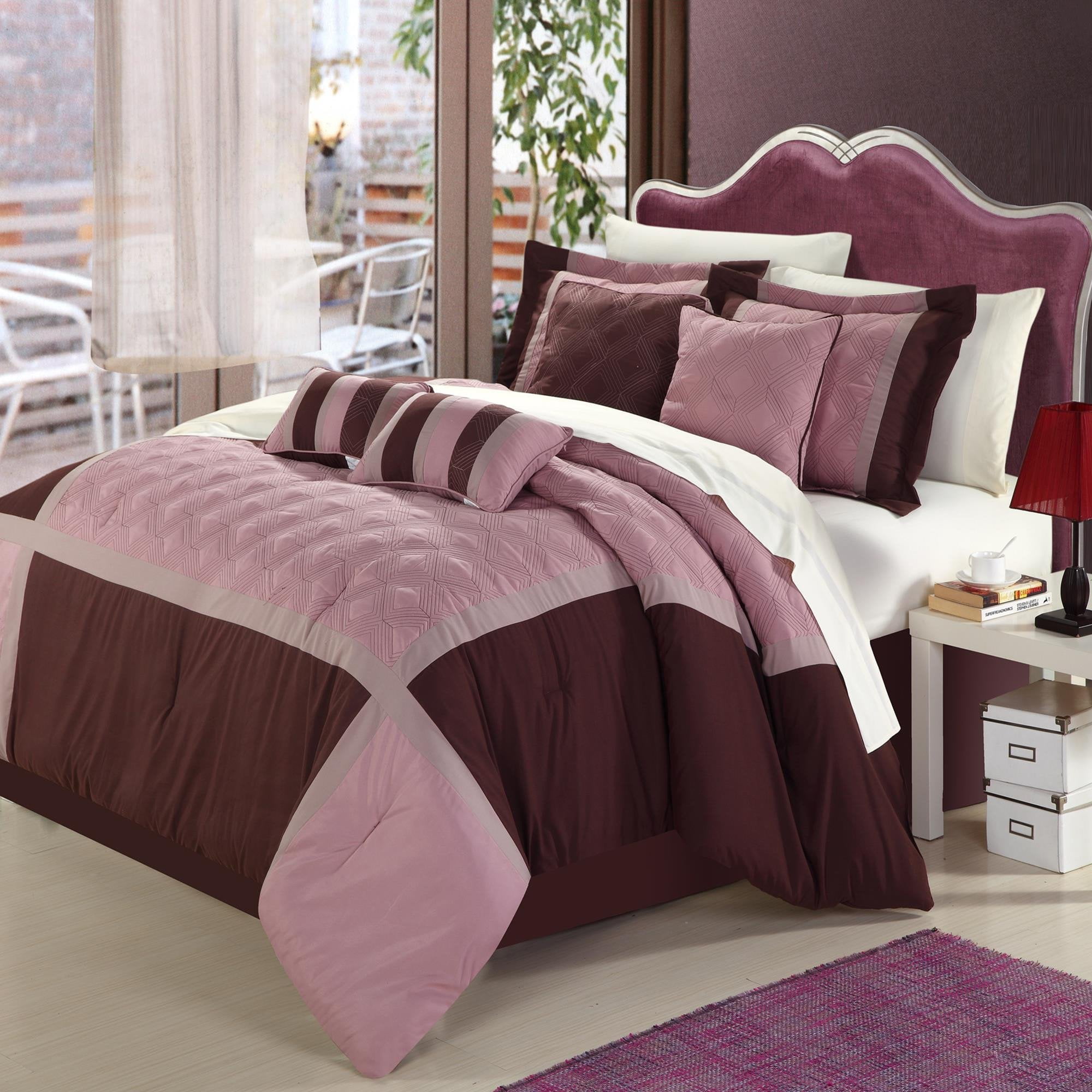 Quincy Rose Comforter Bed In A Bag Set 8 piece