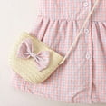 thumbnail image 5 of Fozruso Girls Swing Dresses Little Girl Collar Pattern Dress Sleeveless Sun Skirt Plaid Dress Thin Skirt With Bag Sizes 2-3 Years, 5 of 5