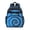 Blue and Black, variant on Red and Yellow Tie Dye Pattern Backpack for School, Cute School Bag with Adjustable Shoulder Straps and Padded Back, 15.25"x11.5"x5.25"