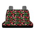 thumbnail image 6 of FUIALDOLG Strawberry Floral Rear Bench Seat Covers, 2 Piece Stretchy Soft Back Seat Covers for Car Truck Van and Auto Interior, 6 of 7