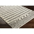 thumbnail image 5 of Surya Beni shag BSH-2323 31 x 87" Runner Fabric Rug in Black and Cream, 5 of 7