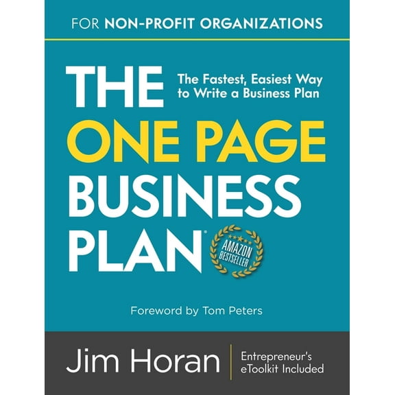 The One Page Business Plan for Non-Profit Organizations (Paperback)
