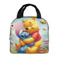 thumbnail image 1 of P-ooh Bear Sti-tch Reusable Lunch Bags Portable Insulated Lunch Box Tote Bag Cooler Office Picnic, 1 of 9