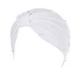 thumbnail image 4 of XIAOCHA Womens Solid Studded Chemo Cap Breathable Daily Head Wrap,White, 4 of 4